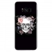 TPU0GALS8PLUSSKULLFLOWER - Coque souple pour Samsung Galaxy S8 Plus avec impression Motifs skull fleuri