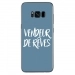 TPU0GALS8PLUSVENDREVEBLEU - Coque souple pour Samsung Galaxy S8 Plus avec impression Motifs vendeur de rêves bleu