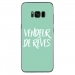 TPU0GALS8PLUSVENDREVETURQUOIS - Coque souple pour Samsung Galaxy S8 Plus avec impression Motifs vendeur de rêves turquoise