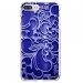 TPU0IP7PLUSARABESQUEBLEU - Coque souple pour Apple iPhone 7 Plus avec impression Motifs arabesque bleu