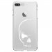 TPU0IP7PLUSCRANE - Coque souple pour Apple iPhone 7 Plus avec impression Motifs crâne blanc
