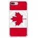 TPU0IP7PLUSDRAPCANADA - Coque souple pour Apple iPhone 7 Plus avec impression Motifs drapeau du Canada