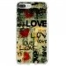 TPU0IP7PLUSLOVEVINTAGE - Coque souple pour Apple iPhone 7 Plus avec impression Motifs Love Vintage