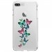 TPU0IP7PLUSPAPILLONS - Coque souple pour Apple iPhone 7 Plus avec impression Motifs papillons colorés