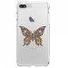 TPU0IP7PLUSPAPILLONSEUL - Coque souple pour Apple iPhone 7 Plus avec impression Motifs papillon psychédélique