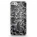 TPU0IPHONE5CARABESQUENOIR - Coque souple pour Apple iPhone 5C avec impression Motifs arabesque noir