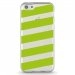 TPU0IPHONE5CBANDESVERTES - Coque souple pour Apple iPhone 5C avec impression Motifs bandes vertes