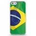 TPU0IPHONE5CDRAPBRESIL - Coque souple pour Apple iPhone 5C avec impression Motifs drapeau du Brésil