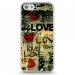 TPU0IPHONE5CLOVEVINTAGE - Coque souple pour Apple iPhone 5C avec impression Motifs Love Vintage