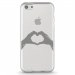 TPU0IPHONE5CMAINCOEUR - Coque souple pour Apple iPhone 5C avec impression Motifs mains en forme de coeur