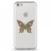 TPU0IPHONE5CPAPILLONSEUL - Coque souple pour Apple iPhone 5C avec impression Motifs papillon psychédélique