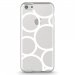 TPU0IPHONE5CRONDSBLANCS - Coque souple pour Apple iPhone 5C avec impression Motifs ronds blancs