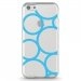 TPU0IPHONE5CRONDSBLEUS - Coque souple pour Apple iPhone 5C avec impression Motifs ronds bleus