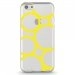 TPU0IPHONE5CRONDSJAUNES - Coque souple pour Apple iPhone 5C avec impression Motifs ronds jaunes