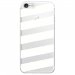 TPU0IPHONE7BANDESBLANCHES - Coque souple pour Apple iPhone 7 avec impression Motifs bandes blanches