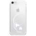 TPU0IPHONE7CRANE - Coque souple pour Apple iPhone 7 avec impression Motifs crâne blanc