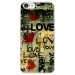 TPU0IPHONE7LOVEVINTAGE - Coque souple pour Apple iPhone 7 avec impression Motifs Love Vintage