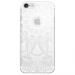 TPU0IPHONE7MANDALABLANC - Coque souple pour Apple iPhone 7 avec impression Motifs Mandala blanc