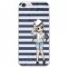 TPU0IPHONE7MANGAMARINE - Coque souple pour Apple iPhone 7 avec impression Motifs manga fille marin