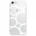 TPU0IPHONE7RONDSBLANCS - Coque souple pour Apple iPhone 7 avec impression Motifs ronds blancs