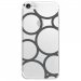 TPU0IPHONE7RONDSGRIS - Coque souple pour Apple iPhone 7 avec impression Motifs ronds gris