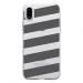TPU0IPHONEXBANDESGRISES - Coque souple pour Apple iPhone X avec impression Motifs bandes grises