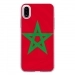 TPU0IPHONEXDRAPMAROC - Coque souple pour Apple iPhone X avec impression Motifs drapeau du Maroc