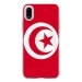 TPU0IPHONEXDRAPTUNISIE - Coque souple pour Apple iPhone X avec impression Motifs drapeau de la Tunisie