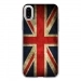 TPU0IPHONEXDRAPUKVINTAGE - Coque souple pour Apple iPhone X avec impression Motifs drapeau UK vintage