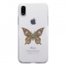 TPU0IPHONEXPAPILLONSEUL - Coque souple pour Apple iPhone X avec impression Motifs papillon psychédélique
