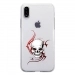 TPU0IPHONEXSKULLTRIBAL - Coque souple pour Apple iPhone X avec impression Motifs tête de mort sur fond tribal
