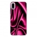 TPU0IPHONEXSOIEROSE - Coque souple pour Apple iPhone X avec impression Motifs soie drapée rose
