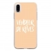 TPU0IPHONEXVENDREVEBEIGE - Coque souple pour Apple iPhone X avec impression Motifs vendeur de rêves beige