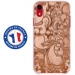 TPU0IPXRARABESQUEBRONZE - Coque souple pour Apple iPhone XR avec impression Motifs arabesque bronze