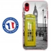 TPU0IPXRCABINEUKJAUNE - Coque souple pour Apple iPhone XR avec impression Motifs cabine téléphonique UK jaune