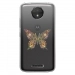 TPU0MOTOCPLUSPAPILLONSEUL - Coque souple pour Motorola Moto C Plus avec impression Motifs papillon psychédélique
