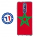 TPU0NOKIA51DRAPMAROC - Coque souple pour Nokia 5-1 avec impression Motifs drapeau du Maroc