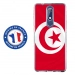 TPU0NOKIA51DRAPTUNISIE - Coque souple pour Nokia 5-1 avec impression Motifs drapeau de la Tunisie
