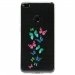 TPU0P8LITE17PAPILLONS - Coque souple pour Huawei P8 Lite 2017 avec impression Motifs papillons colorés