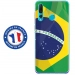 TPU0PSMART19DRAPBRESIL - Coque souple pour Huawei P Smart (2019) avec impression Motifs drapeau du Brésil