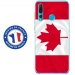 TPU0PSMART19DRAPCANADA - Coque souple pour Huawei P Smart (2019) avec impression Motifs drapeau du Canada