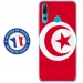 TPU0PSMART19DRAPTUNISIE - Coque souple pour Huawei P Smart (2019) avec impression Motifs drapeau de la Tunisie