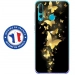 TPU0PSMART19PAPILLONSDORES - Coque souple pour Huawei P Smart (2019) avec impression Motifs papillons dorés