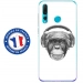 TPU0PSMART19VIEUSINGECASQ - Coque souple pour Huawei P Smart (2019) avec impression Motifs singe avec casque