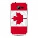 TPU0S7390DRAPCANADA - Coque Souple en gel transparente pour Galaxy Trend Lite avec impression Motifs drapeau du Canada
