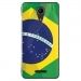 TPU0TOMMY2DRAPBRESIL - Coque souple pour Wiko Tommy 2 avec impression Motifs drapeau du Brésil