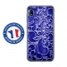 TPU0TPU0A10ARABESQUEBLEU - Coque souple pour Samsung Galaxy A10 avec impression Motifs arabesque bleu