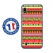 TPU0TPU0A10AZTEQUEJAUROU - Coque souple pour Samsung Galaxy A10 avec impression Motifs aztèque jaune et rouge