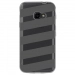 TPU0XCOVER4BANDESGRISES - Coque souple pour Samsung Galaxy XCover 4 avec impression Motifs bandes grises