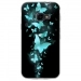 TPU0XCOVER4PAPILLONSBLEUS - Coque souple pour Samsung Galaxy XCover 4 avec impression Motifs papillons bleus